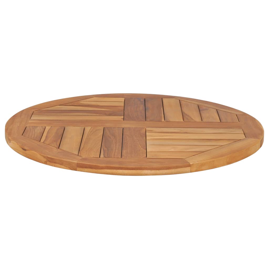 vidaXL Table Top Solid Teak Wood Round 2.5 cm 70 cm
