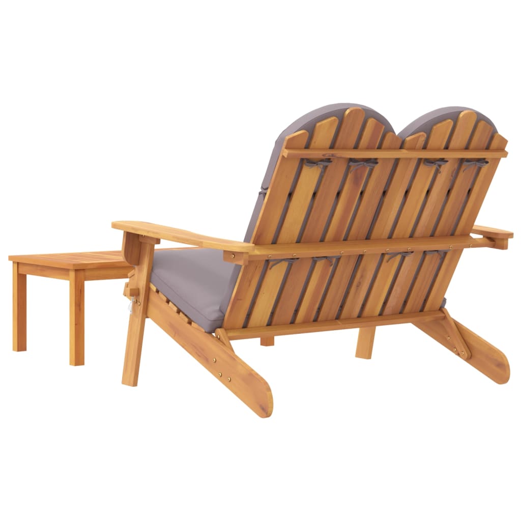 vidaXL 2 Piece Adirondack Garden Lounge Set Solid Wood Acacia