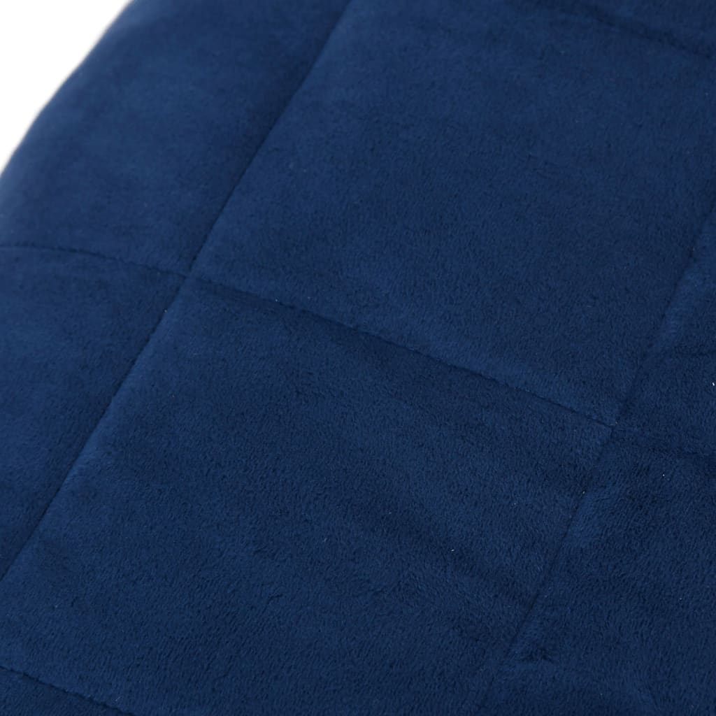 vidaXL Weighted Blanket Blue 150x200 cm 11 kg Fabric