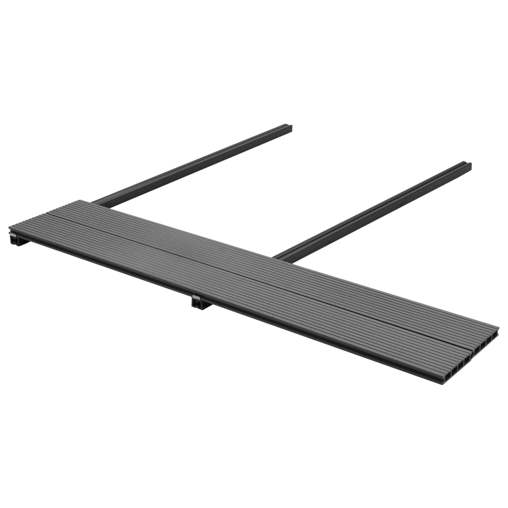 vidaXL WPC Decking Boards with Accessories 35 m² 4 m Grey