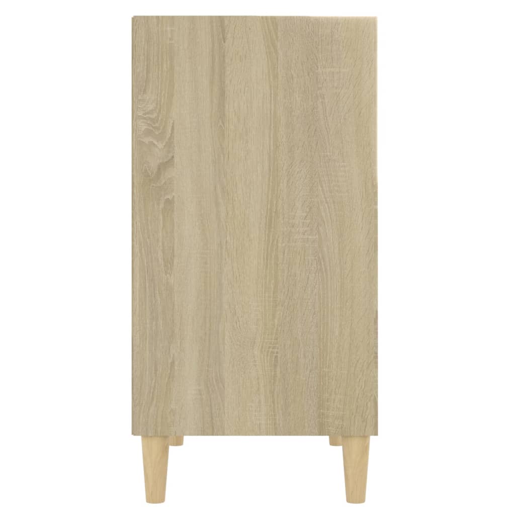 vidaXL Sideboard White and Sonoma Oak 57x35x70 cm Engineered Wood
