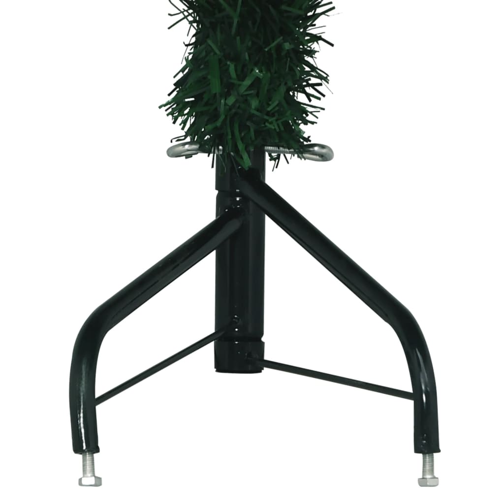 vidaXL Corner Artificial Christmas Tree Green 210 cm PVC