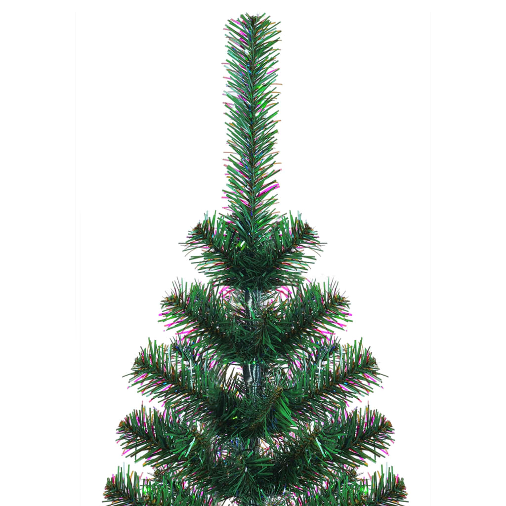 vidaXL Artificial Christmas Tree with Iridescent Tips Green 240 cm PVC