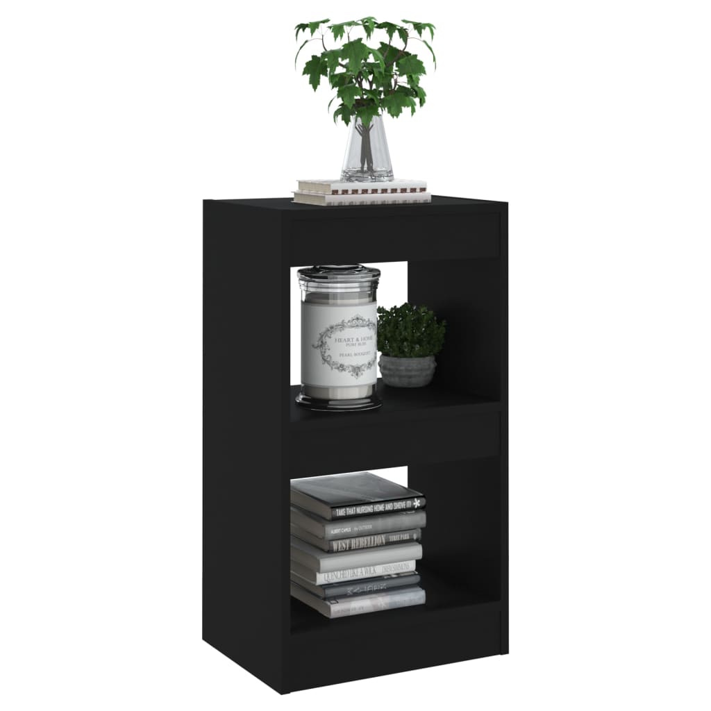 vidaXL Book Cabinet/Room Divider Black 40x30x72 cm