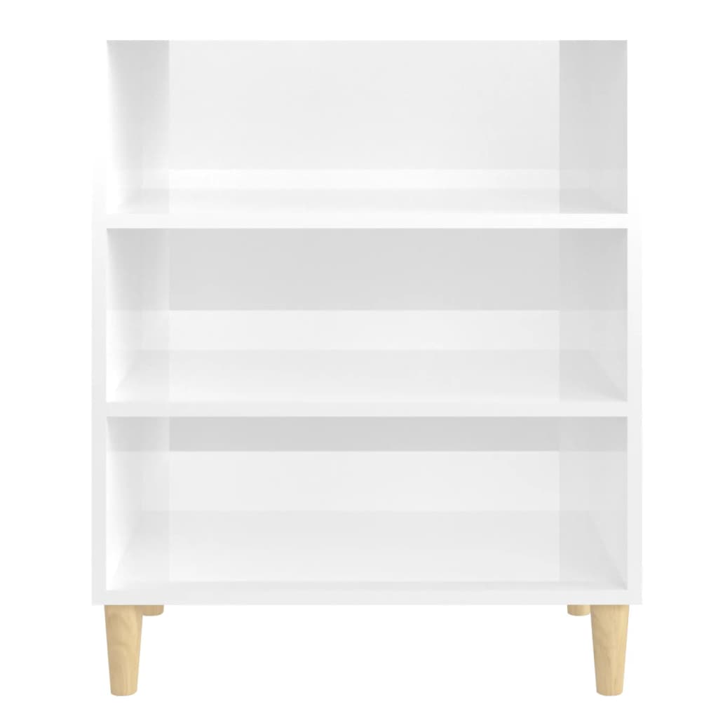vidaXL Sideboard High Gloss White 57x35x70 cm Engineered Wood