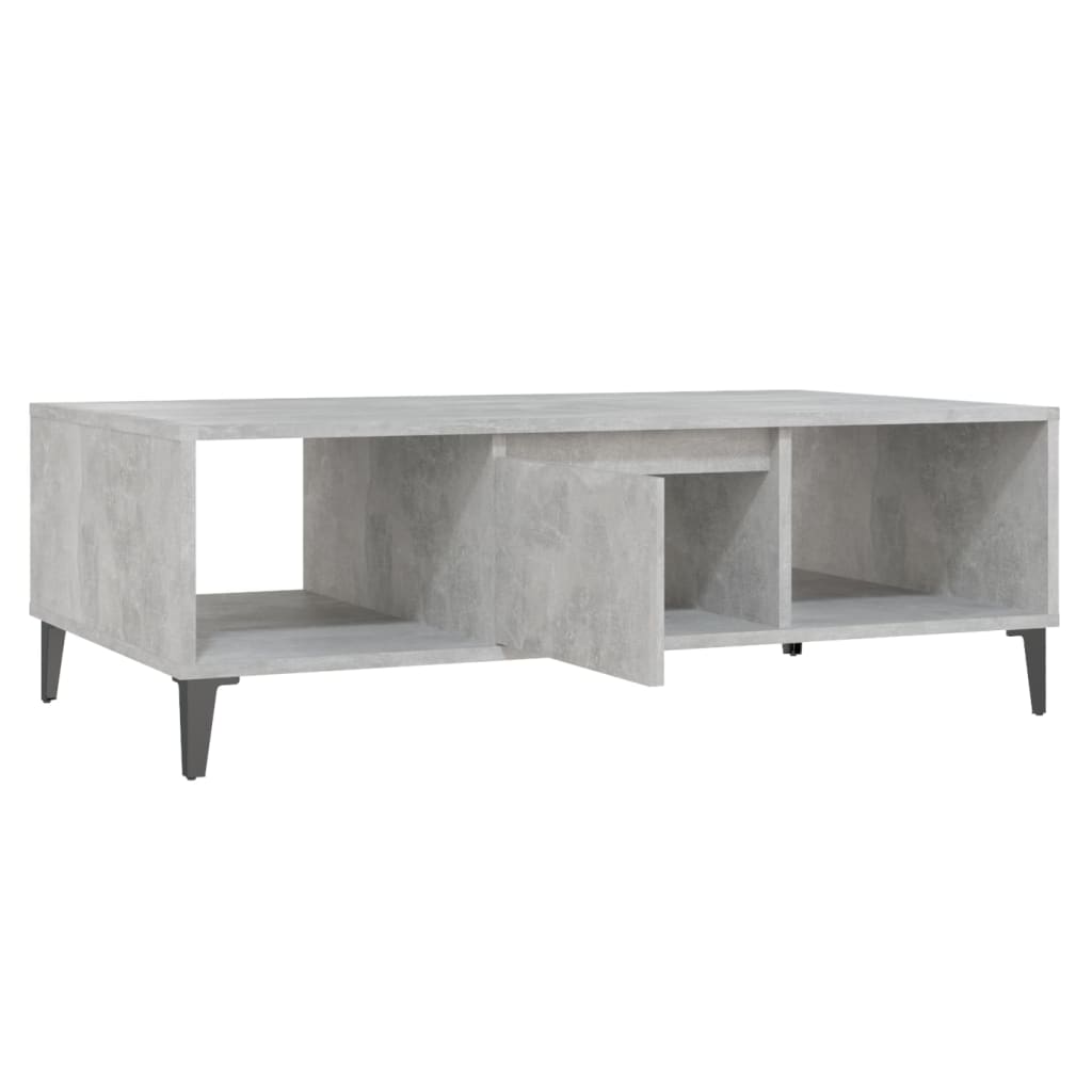 vidaXL Coffee Table Concrete Grey 103.5x60x35 cm Engineered Wood
