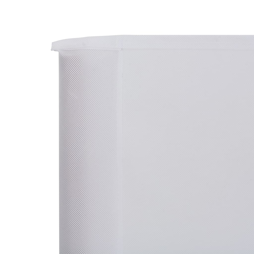 vidaXL 3-panel Wind Screen Fabric 400x160 cm Sand White