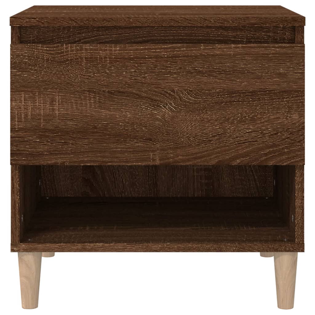 vidaXL Bedside Tables 2 pcs Brown Oak 50x46x50 Engineered Wood