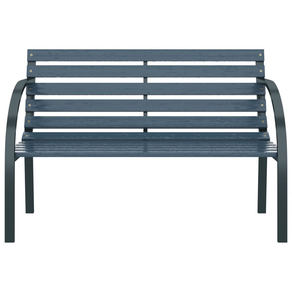 vidaXL Garden Bench 120 cm Grey Wood | vidaXL.com.au