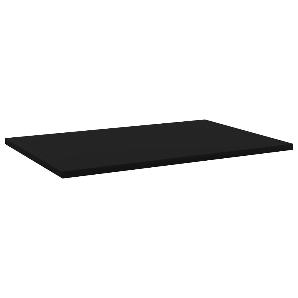 vidaXL Bookshelf Boards 4 pcs Black 60x40x1.5 cm Engineered Wood
