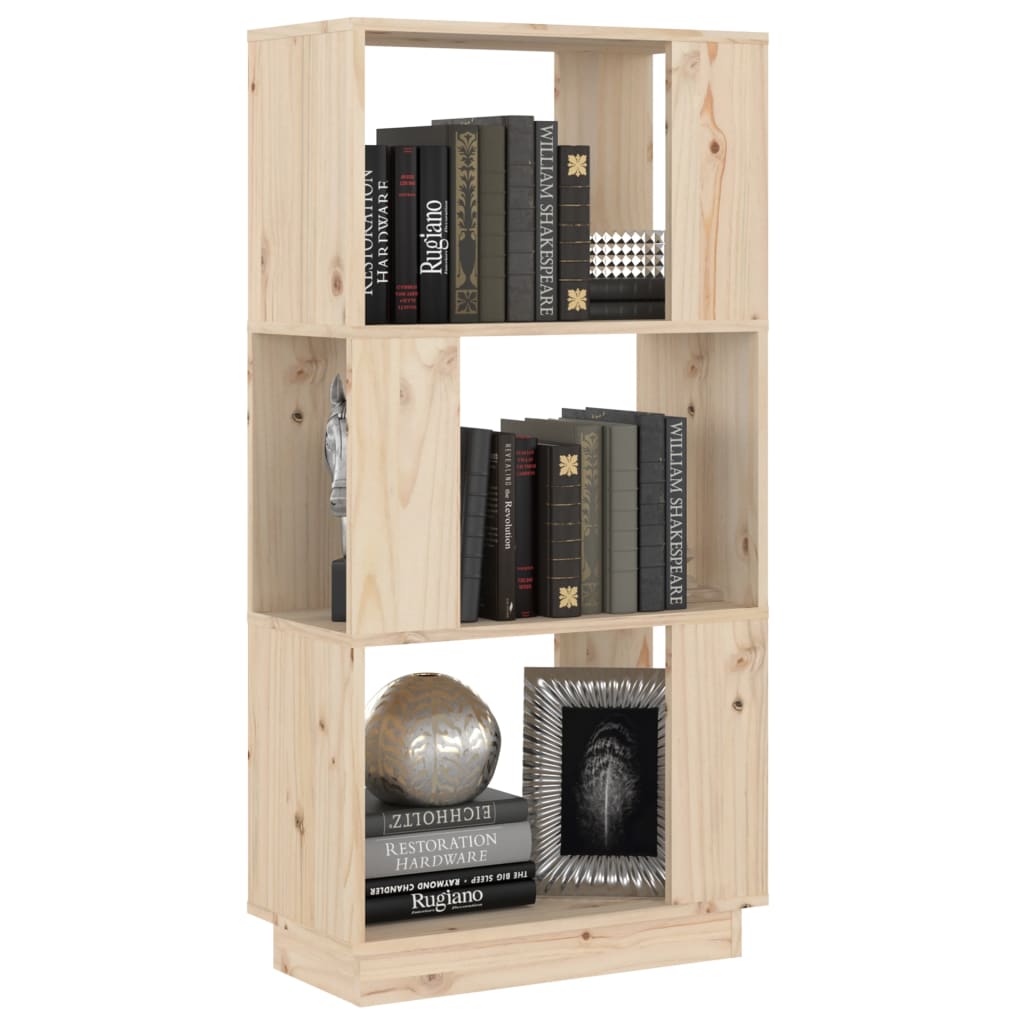 vidaXL Book Cabinet/Room Divider 51x25x101 cm Solid Wood Pine