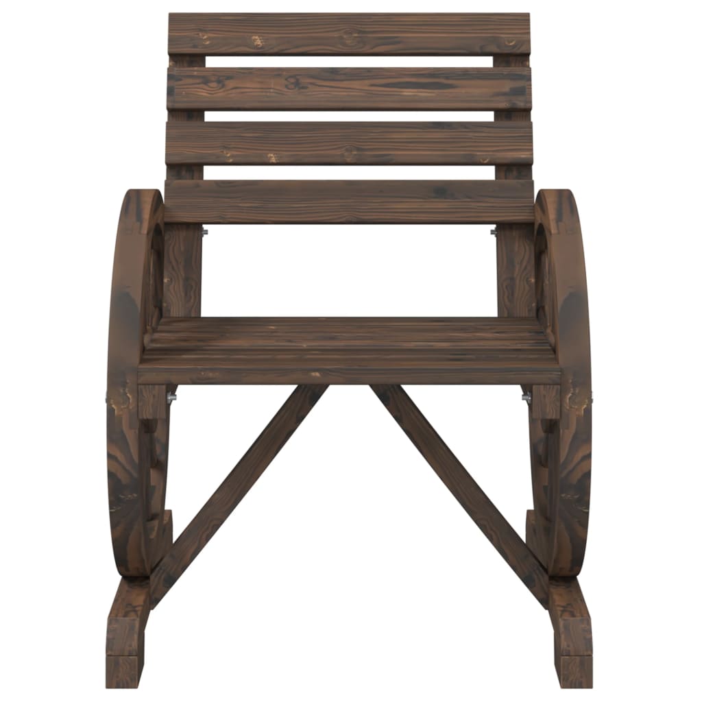 vidaXL Garden Chairs 4 pcs Solid Wood Fir