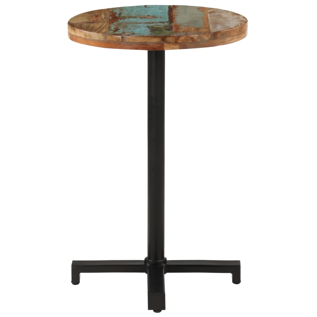 vidaXL Bistro Table Round Ø50x75 cm Solid Reclaimed Wood