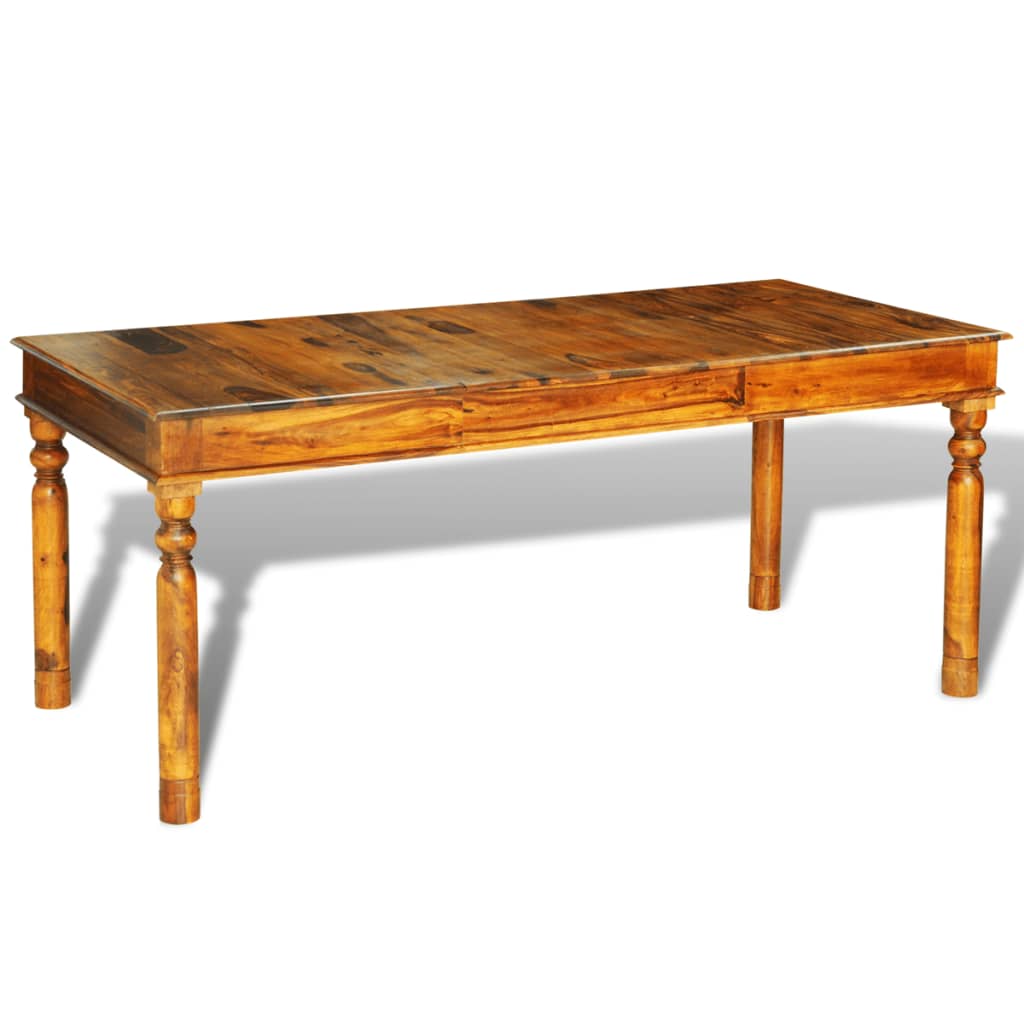 vidaXL Dining Table 180x85x76 cm Solid Sheesham Wood