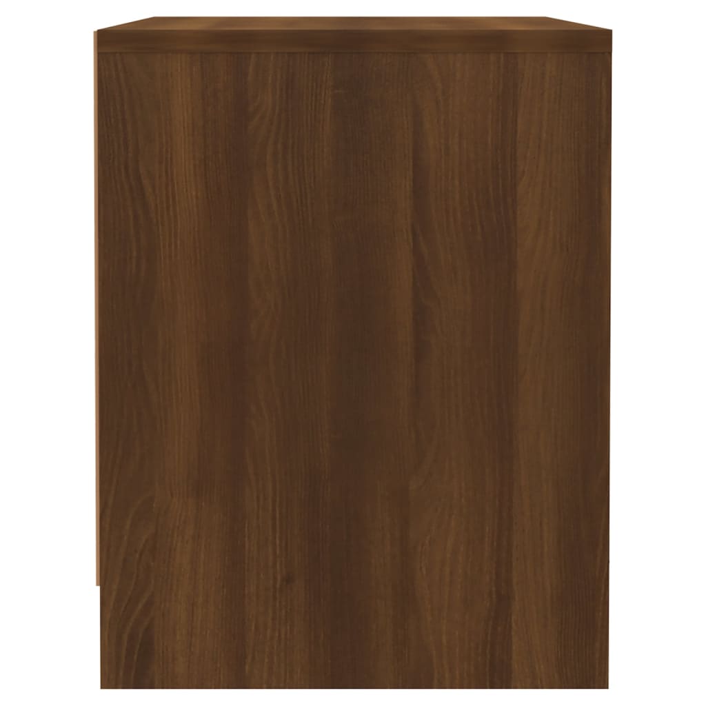 vidaXL Bedside Cabinets 2 pcs Brown Oak 45x34x44.5 cm Engineered Wood