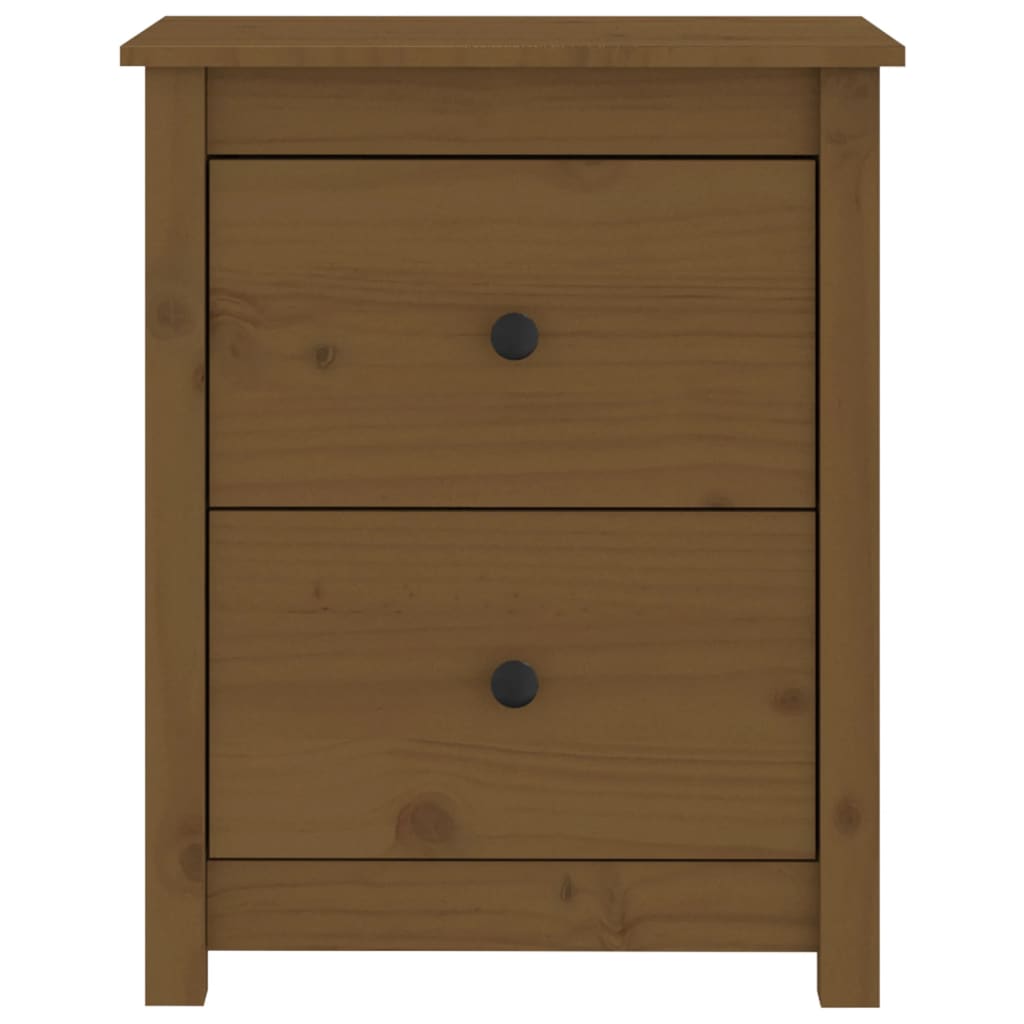 vidaXL Bedside Cabinet Honey Brown 50x35x61.5 cm Solid Wood Pine
