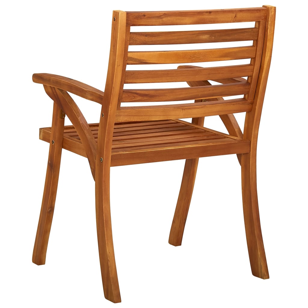 vidaXL Garden Chairs with Cushions 8 pcs Solid Acacia Wood