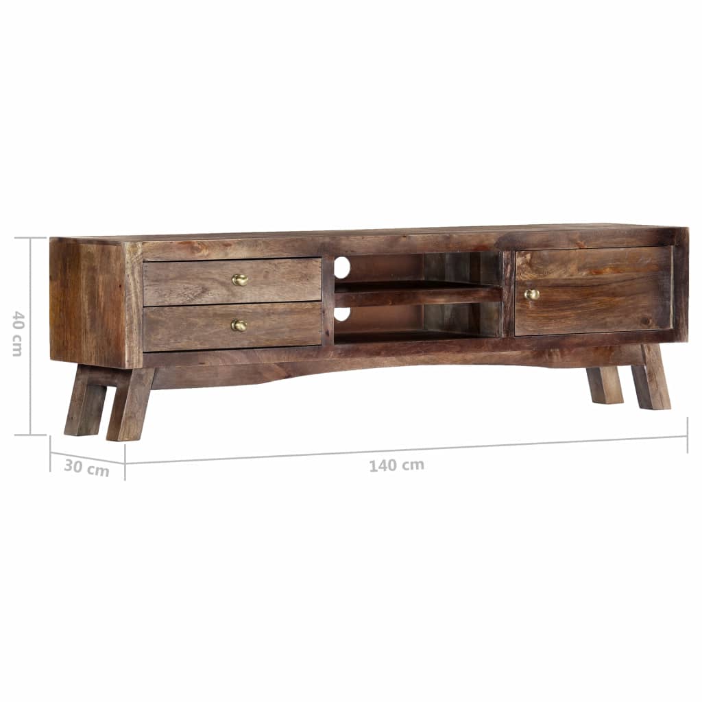 vidaXL TV Cabinet 140x30x40 cm Solid Mango Wood