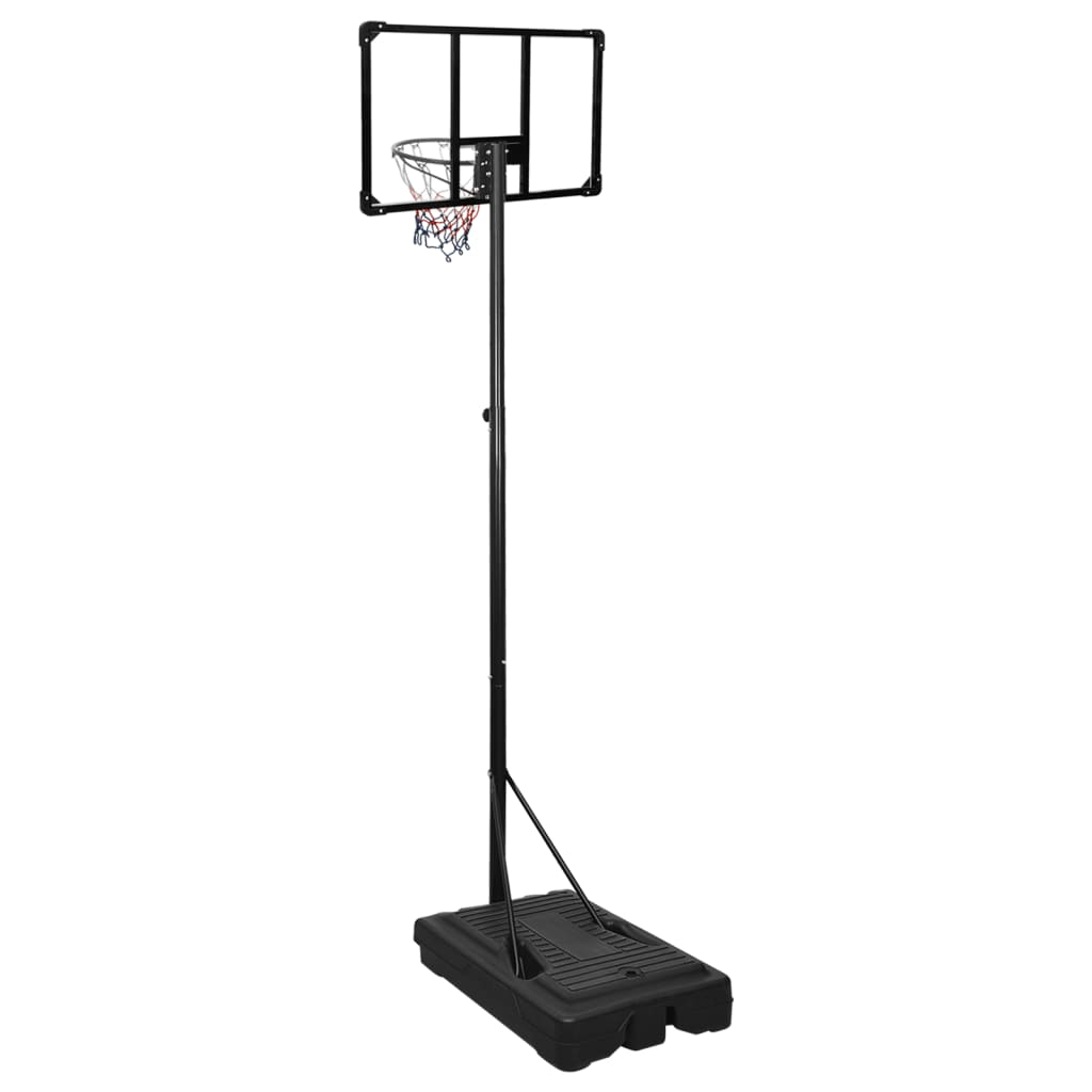 vidaXL Basketball Stand Transparent 235-305 cm Polycarbonate