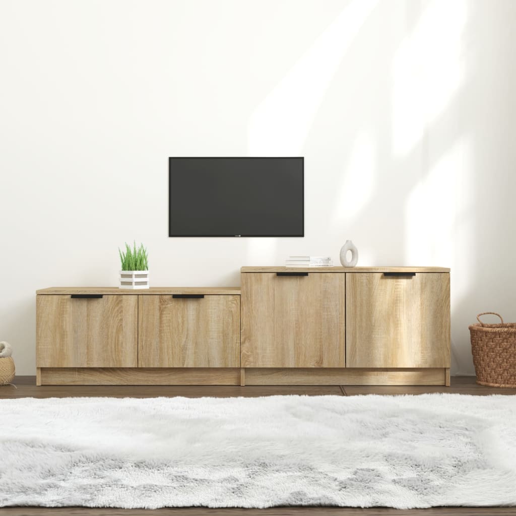vidaXL TV Cabinet Sonoma Oak 158.5x36x45 cm Engineered Wood