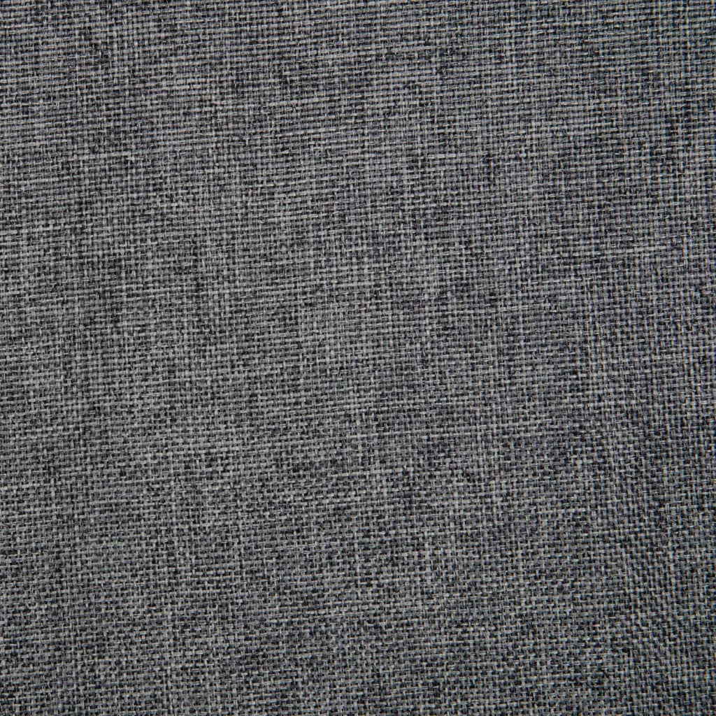 vidaXL 2x Swivel Dining Chairs Dark Grey Fabric