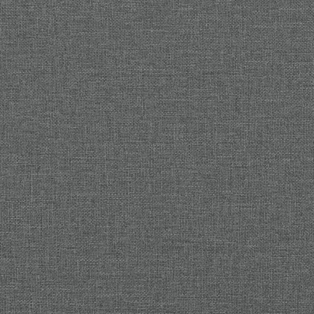 vidaXL Sofa Bed with Armrests Dark Grey Fabric