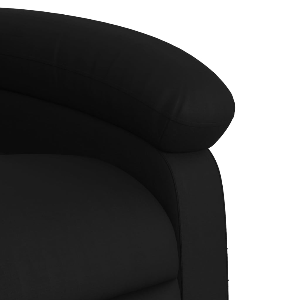 vidaXL Massage Recliner Chair Black Faux Leather