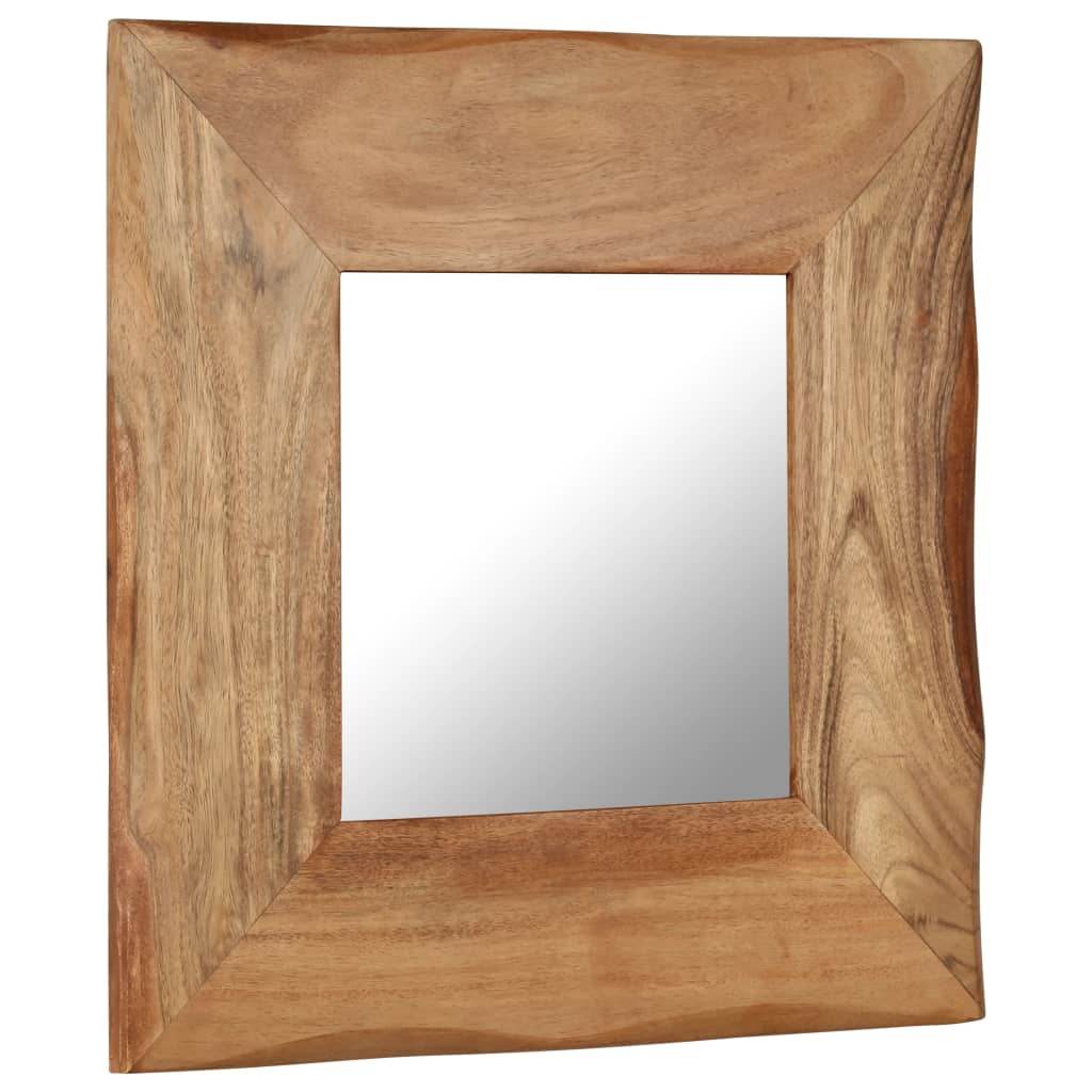 vidaXL Cosmetic Mirror 50x50 cm Solid Acacia Wood