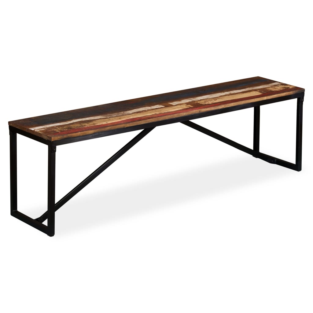 vidaXL Bench Solid Reclaimed Wood 160x35x45 cm