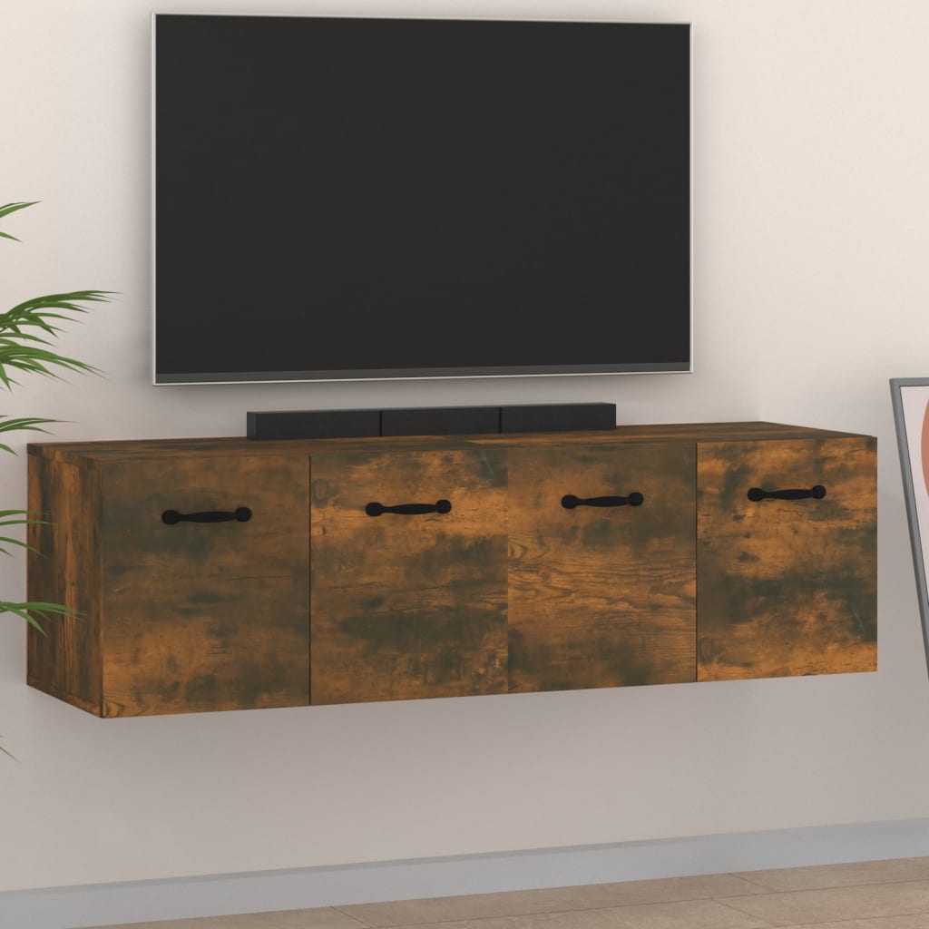 vidaXL Wall Cabinets 2 pcs Smoked Oak 80x35x36.5 cm Engineered Wood