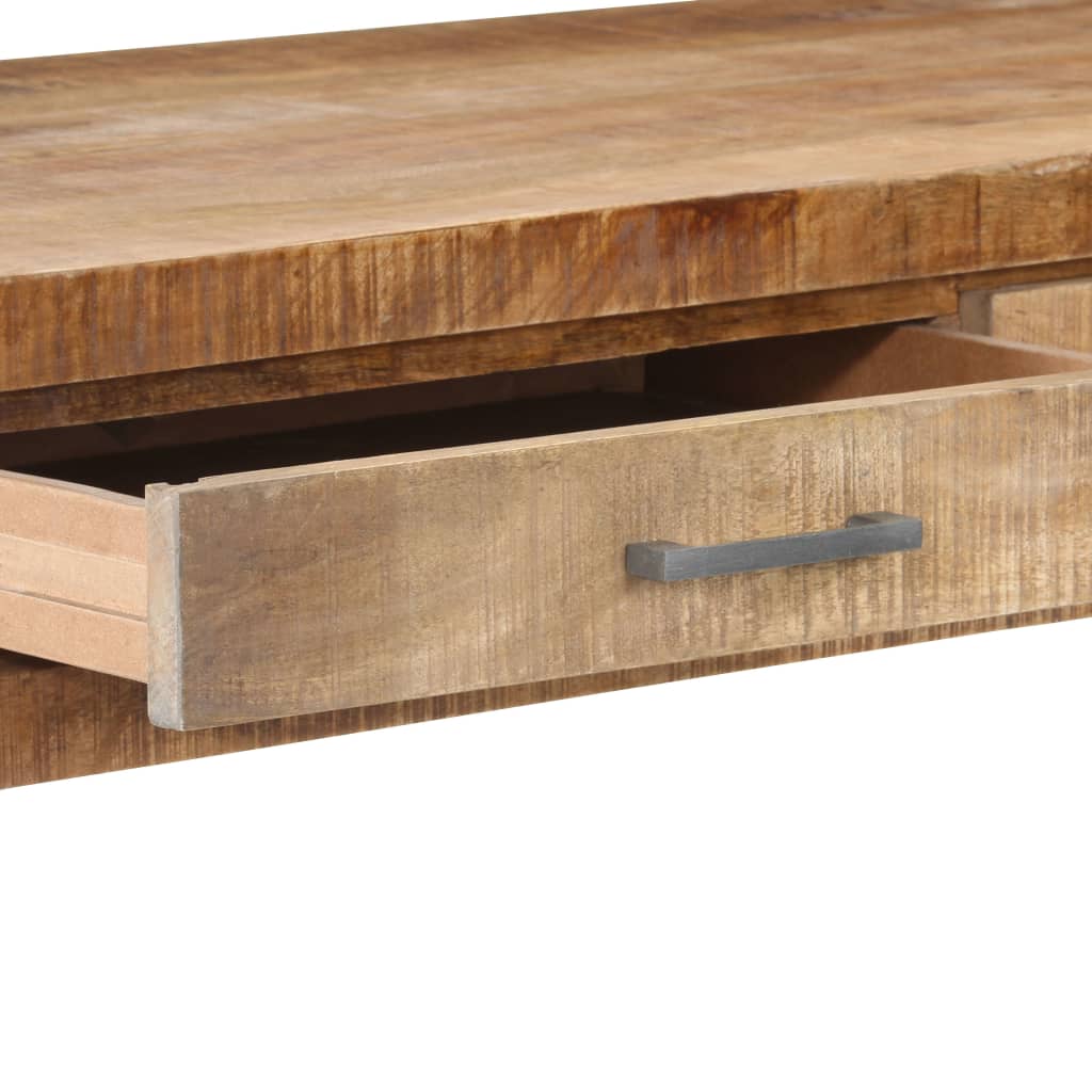 vidaXL Desk 108x50x75 cm Rough Mango Wood
