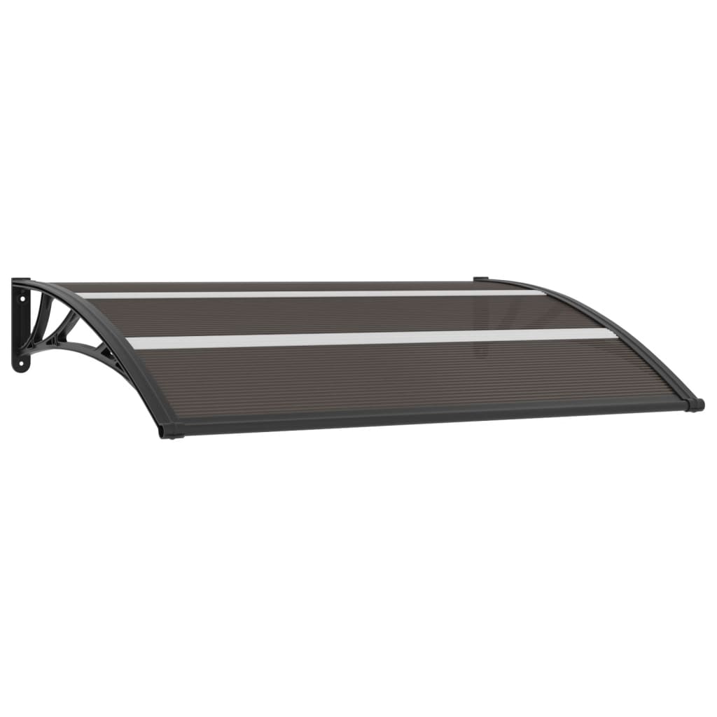 vidaXL Door Canopy Black 150x75 cm PC