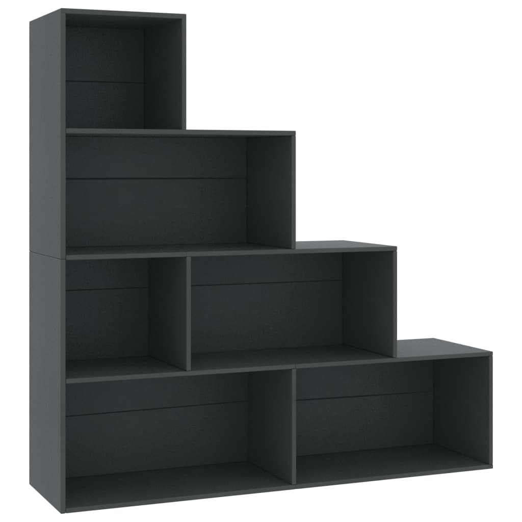 vidaXL Book Cabinet/Room Divider Grey 155x24x160 cm Chipboard