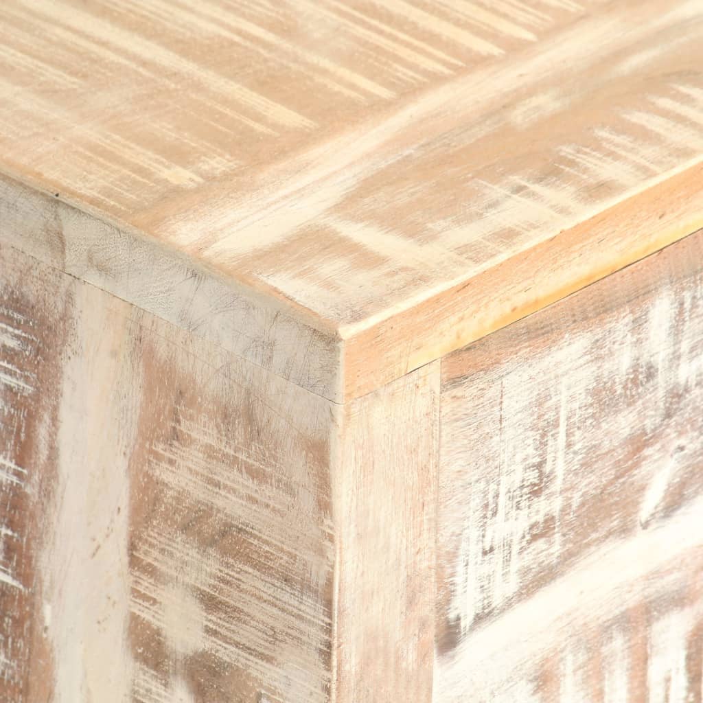 vidaXL Sideboard White 73x30x75 cm Solid Acacia Wood