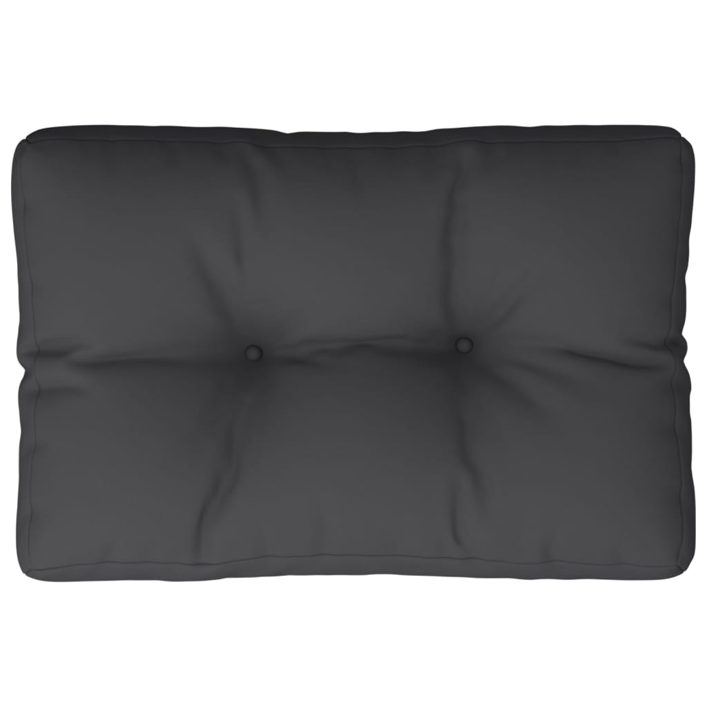 vidaXL Pallet Cushion Black 60x40x12 cm Fabric
