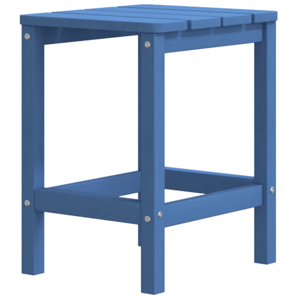 vidaXL Garden Adirondack Table Aqua Blue 38x38x46 cm HDPE