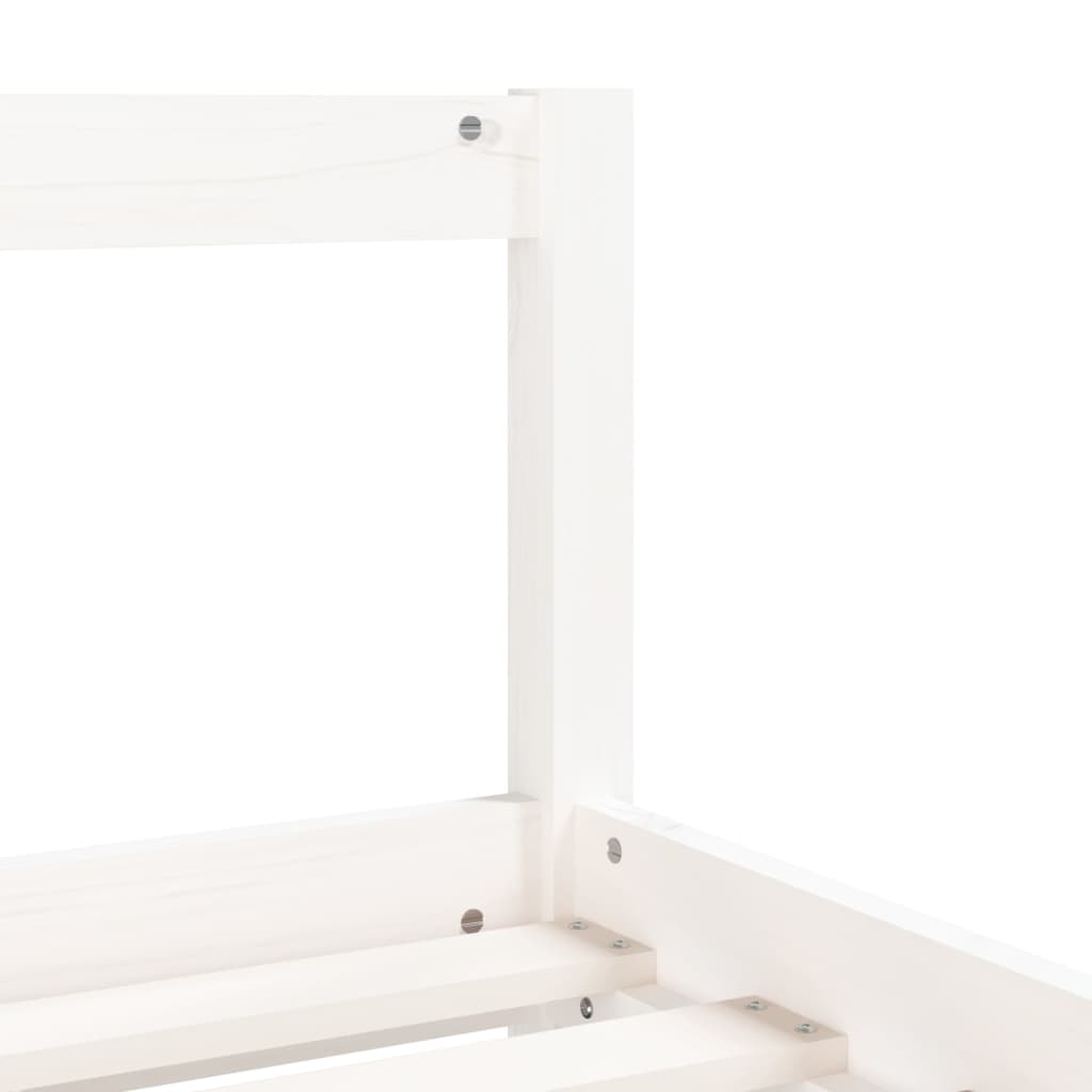 vidaXL Kids Bed Frame White 90x190 cm Solid Wood Pine