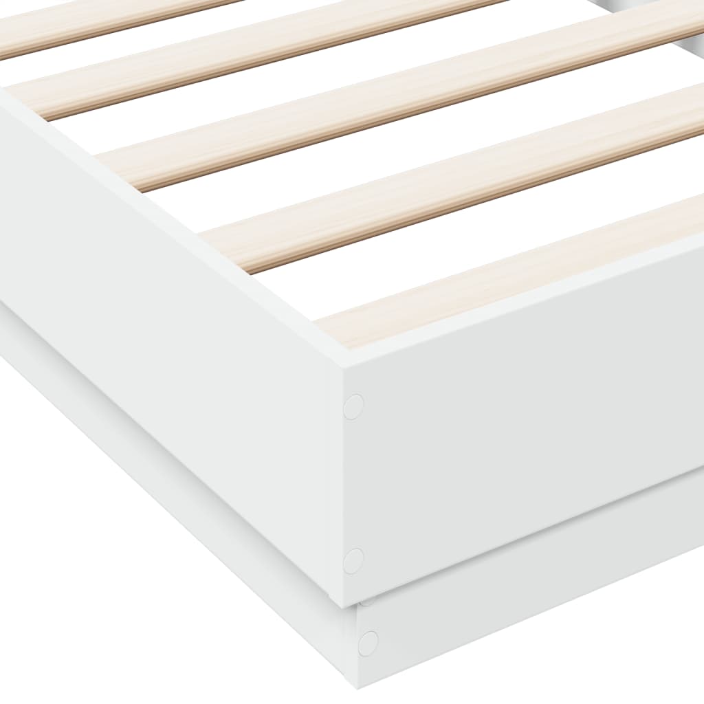 vidaXL Bed Frame White 90x190 cm Engineered Wood