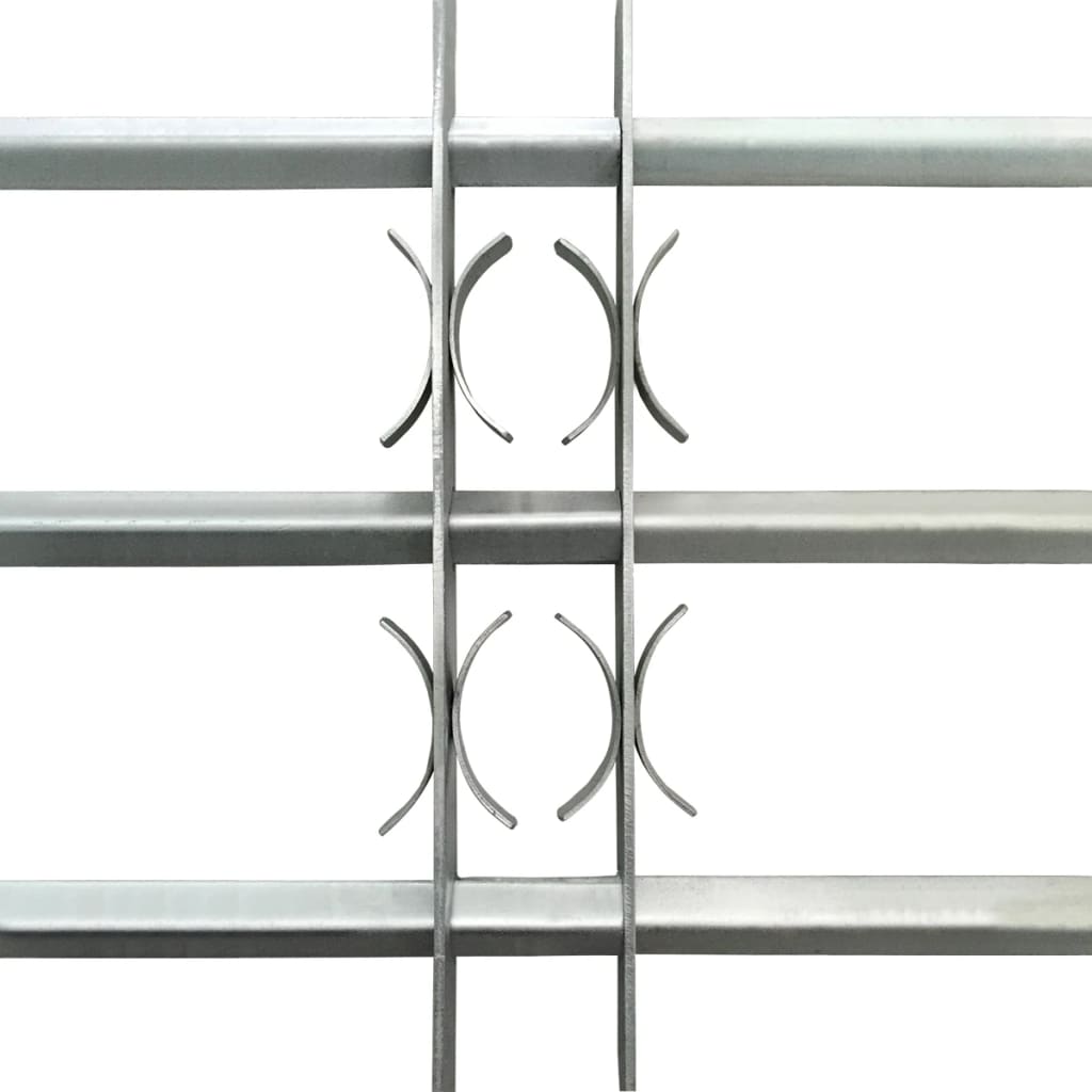 Adjustable Security Grille for Windows with 3 Crossbars 700-1050 mm