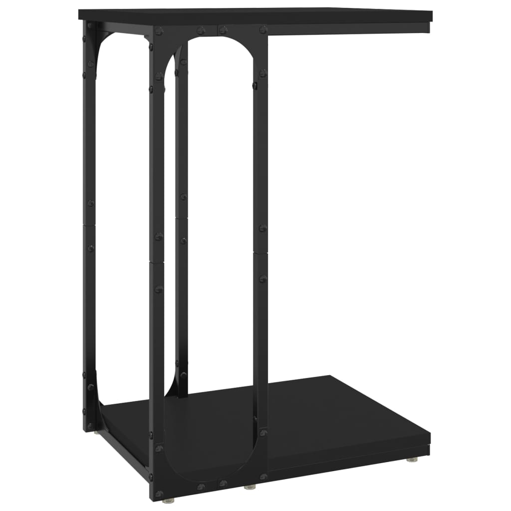 vidaXL Side Table Black 40x30x60 cm Engineered Wood