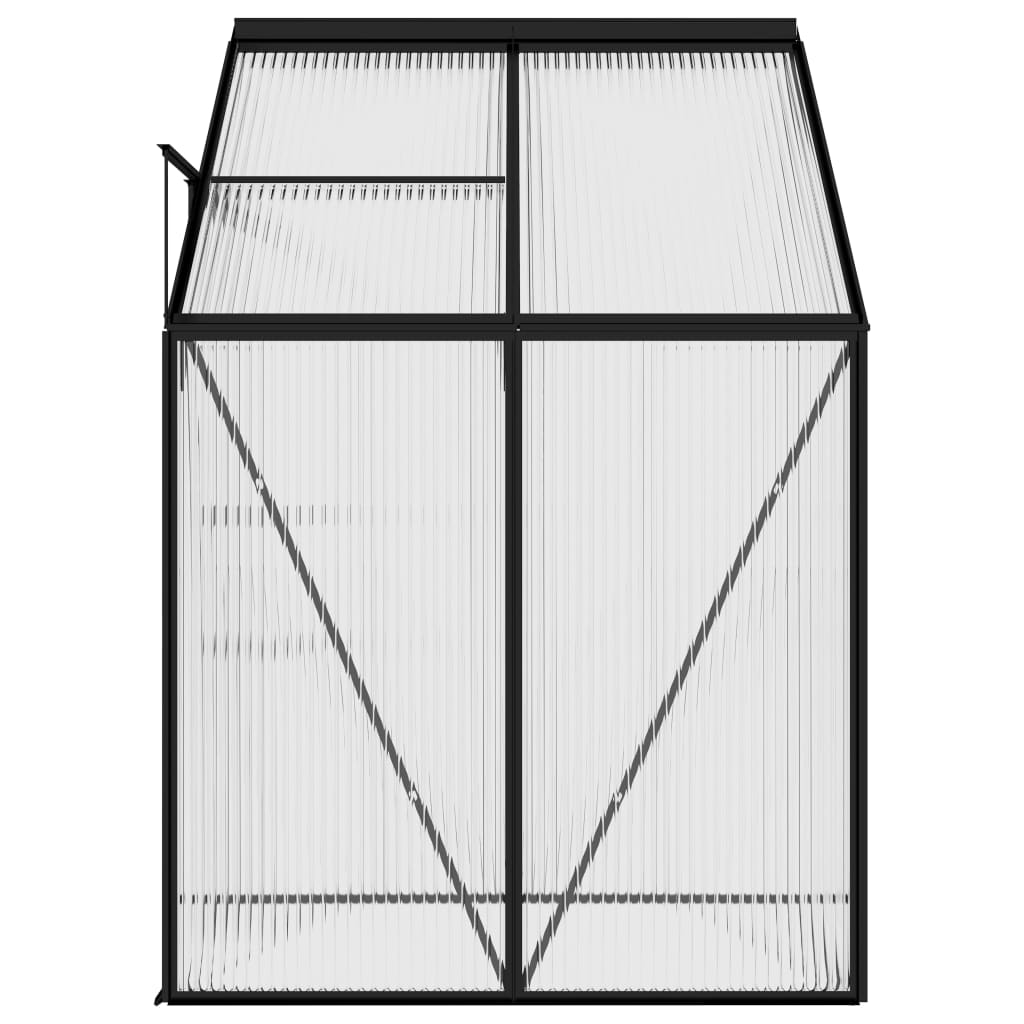 vidaXL Greenhouse Anthracite Aluminium 2.59 m³