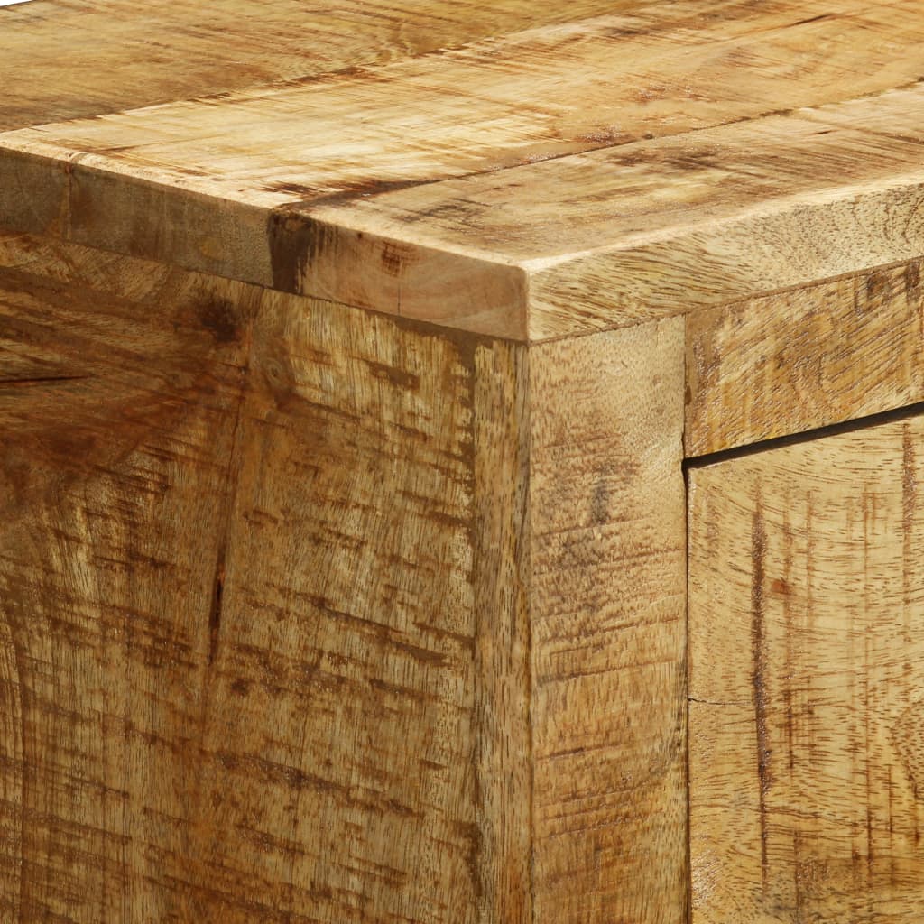 vidaXL Sideboard with 3 Drawers Rough Mango Wood