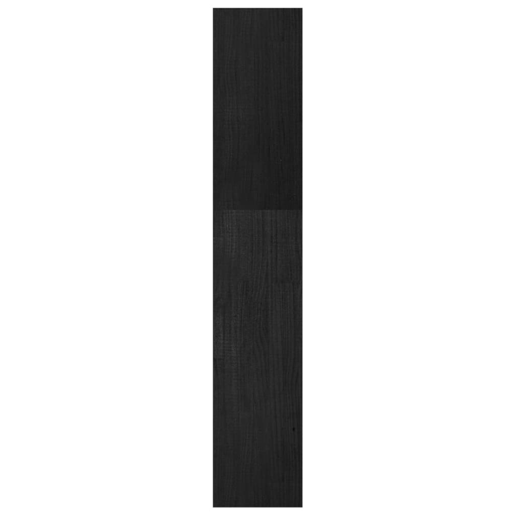 vidaXL Book Cabinet/Room Divider Black 40x30x167.5 cm Solid Pinewood