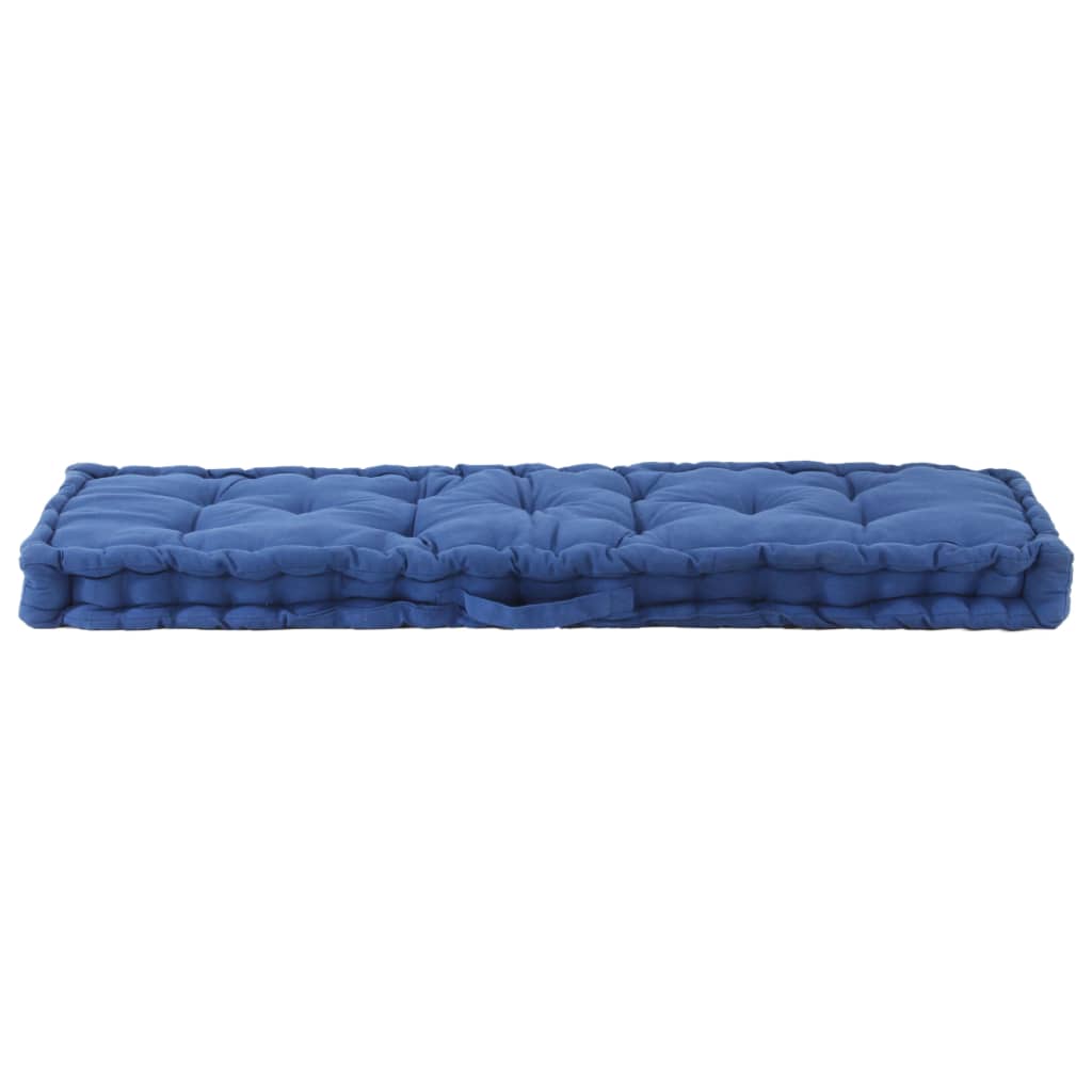 vidaXL Pallet Floor Cushions 2 pcs Cotton Light Blue