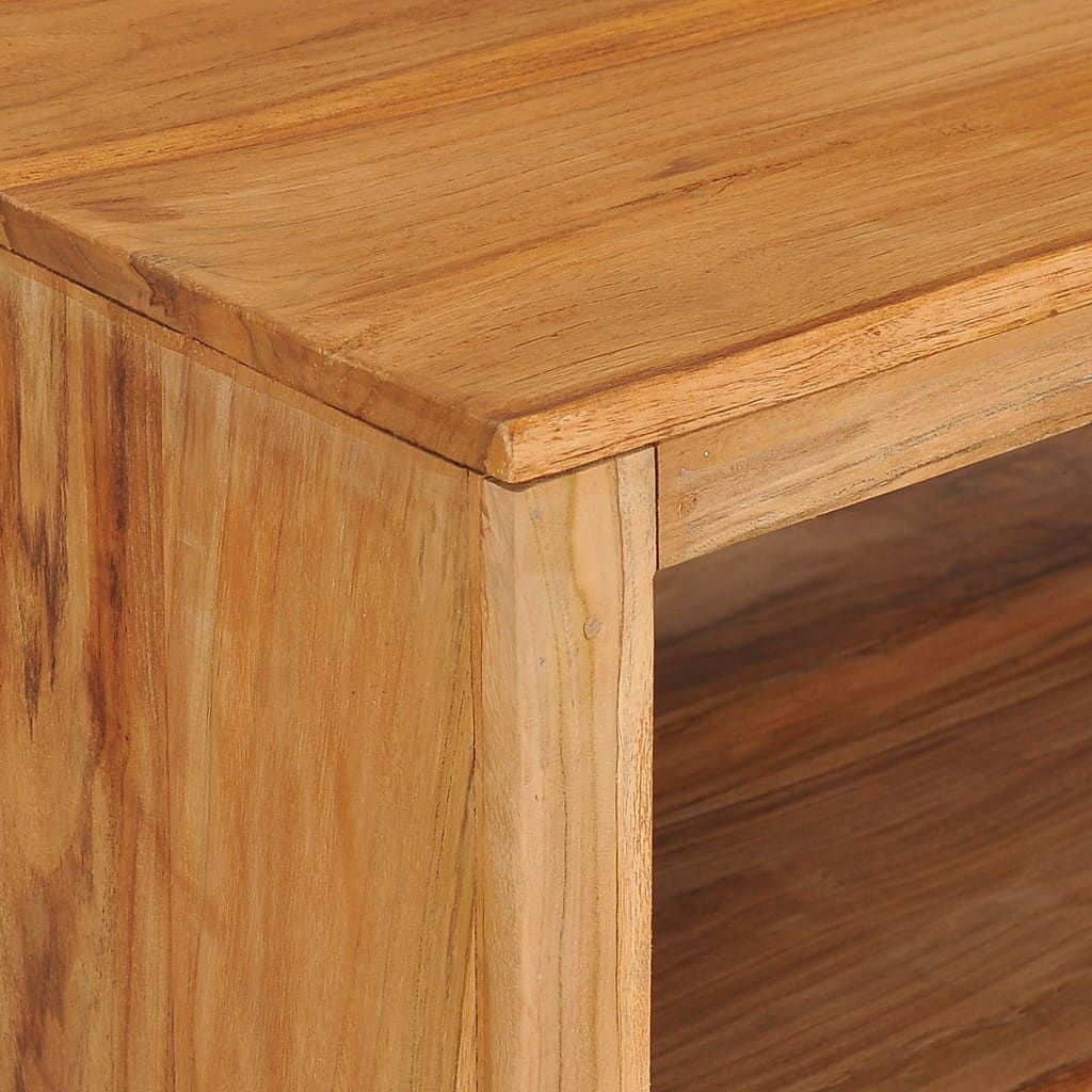 vidaXL Coffee Table 80x80x40 cm Solid Teak Wood