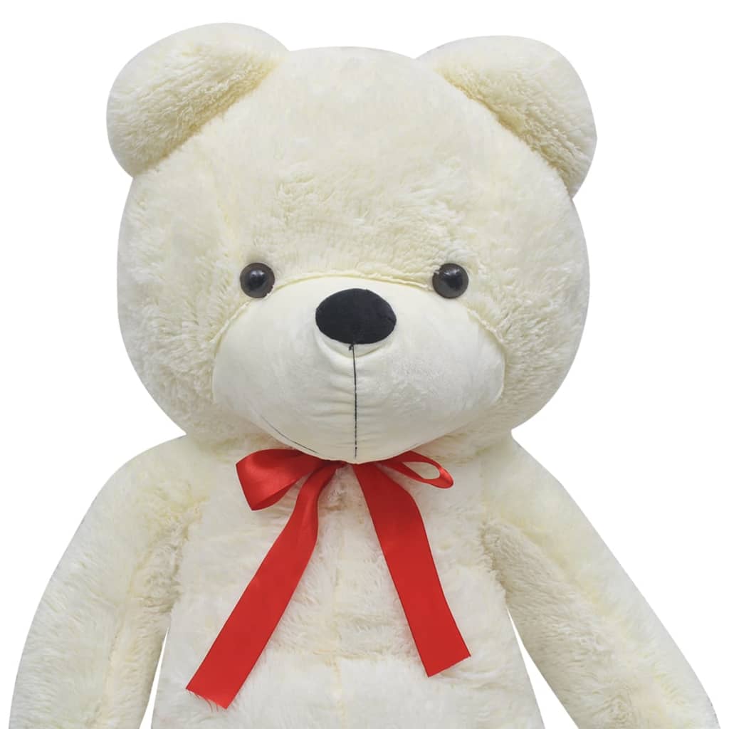 vidaXL Teddy Bear Cuddly Toy Plush White 242 cm