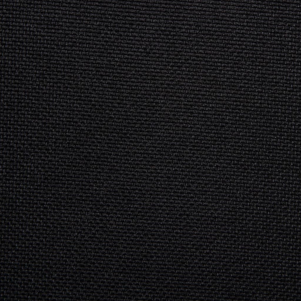 vidaXL 2x Swivel Dining Chairs Black Fabric