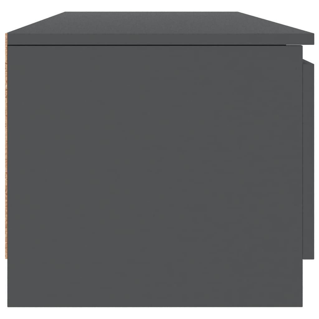 vidaXL TV Cabinet Grey 140x40x35.5 cm Engineered Wood