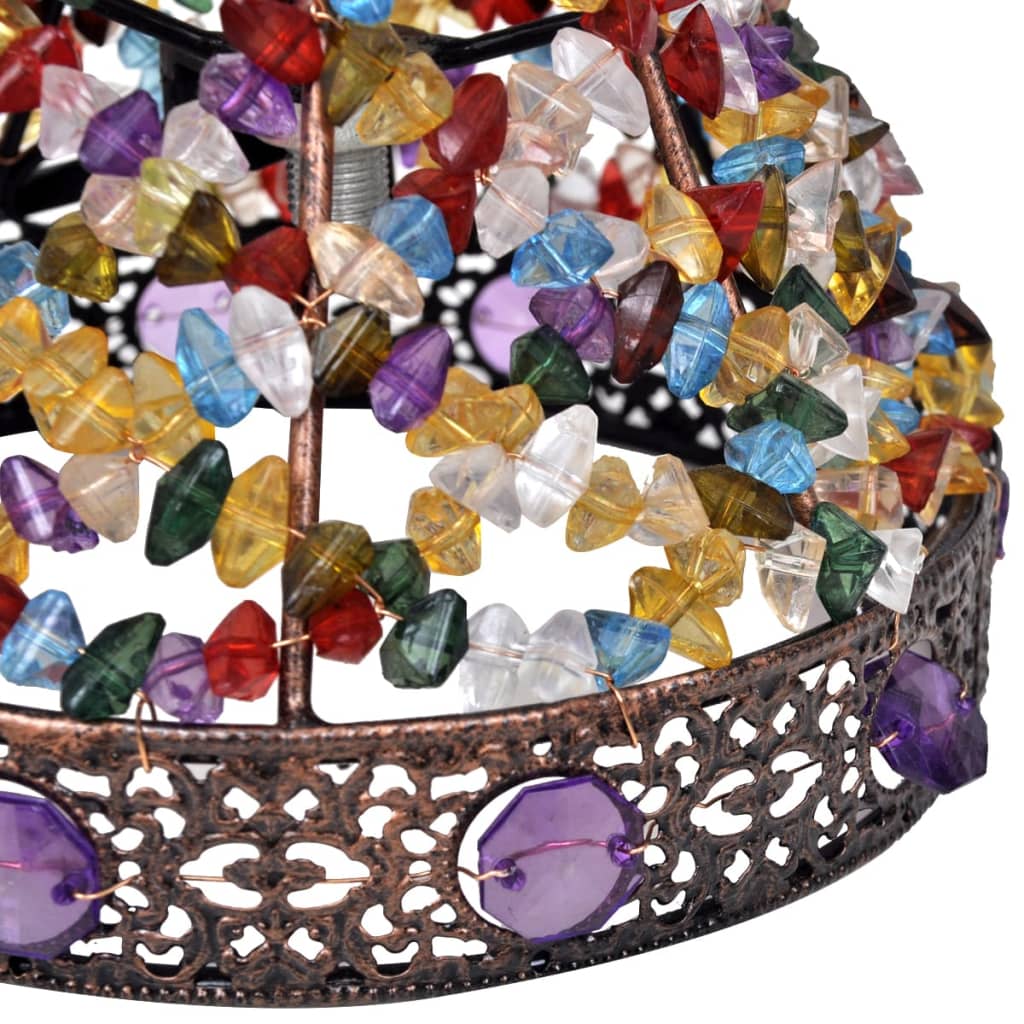 Multicolour Desk Lamp with Crystal Beads