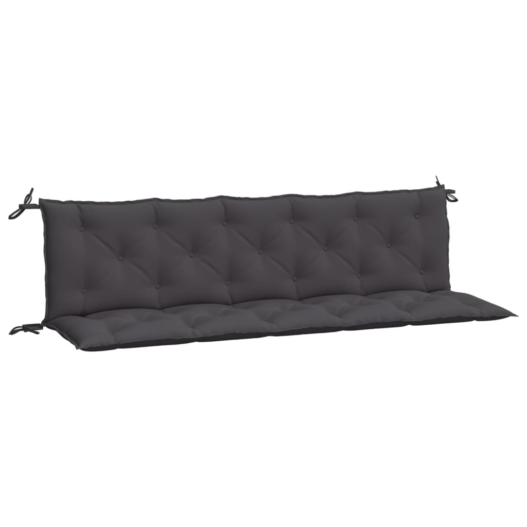 vidaXL Garden Bench Cushions 2 pcs Anthracite 180x50x7cm Oxford Fabric